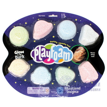 ПлэйФоум PlayFoam Светящийся в темноте