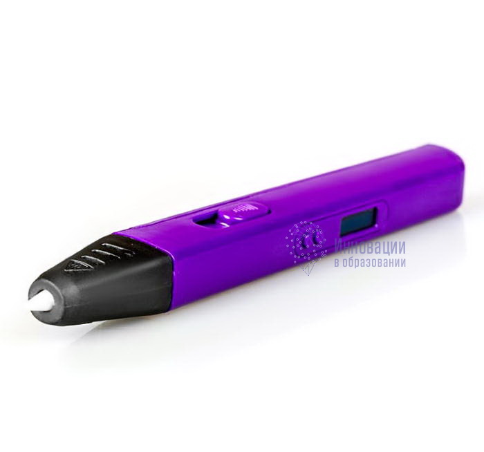 3D ручка RP800A с OLED дисплеем фиолетовая