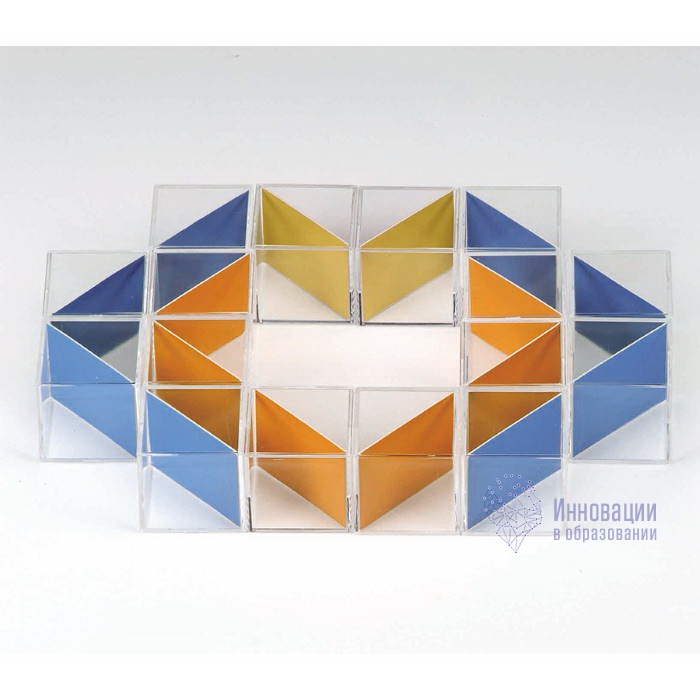 Кубики Weplay прозрачные с цветной диагональю 16 шт