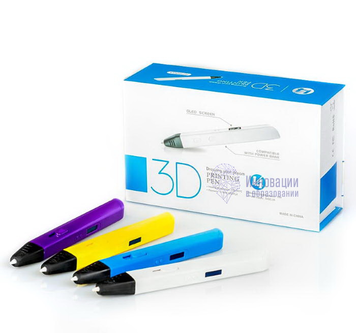 3D ручка RP800A с OLED дисплеем синяя