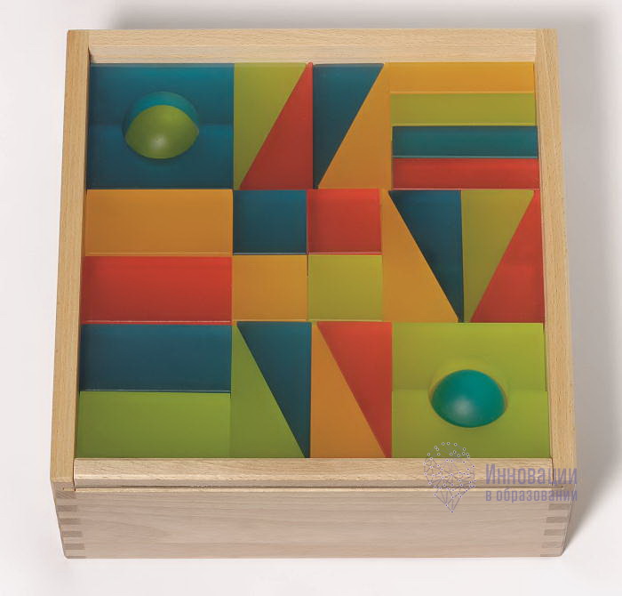 Набор полупрозрачных строительных кубиков 2 (матовых цветных)