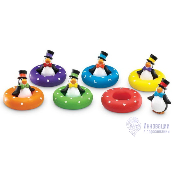 Игра для центра воды и песка "Цветные пингвины"