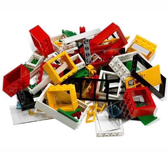 Набор Lego "Окна, двери и черепица для крыши"