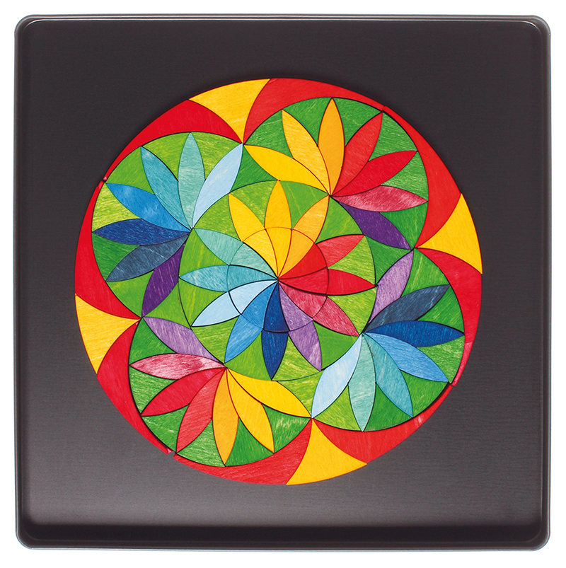 Орнамент магнитный в круге "Цветы"