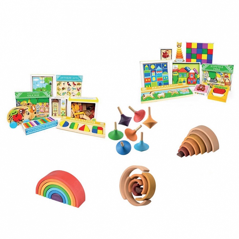 Комплект деревянных развивающих игрушек ФГОС 2022
