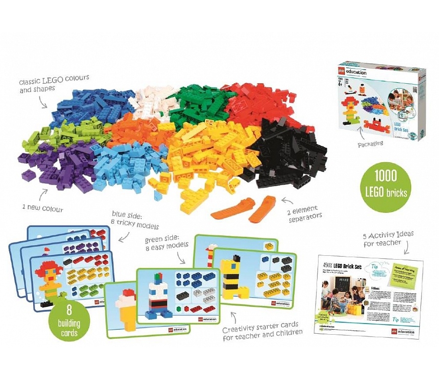 Кирпичики LEGO Brick Set для творческих занятий, 1000 элементов
