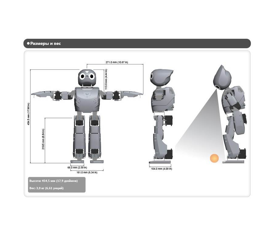Образовательный робототехнический набор ROBOTIS OP2 (DARwIn-OP Deluxe Edition) 
